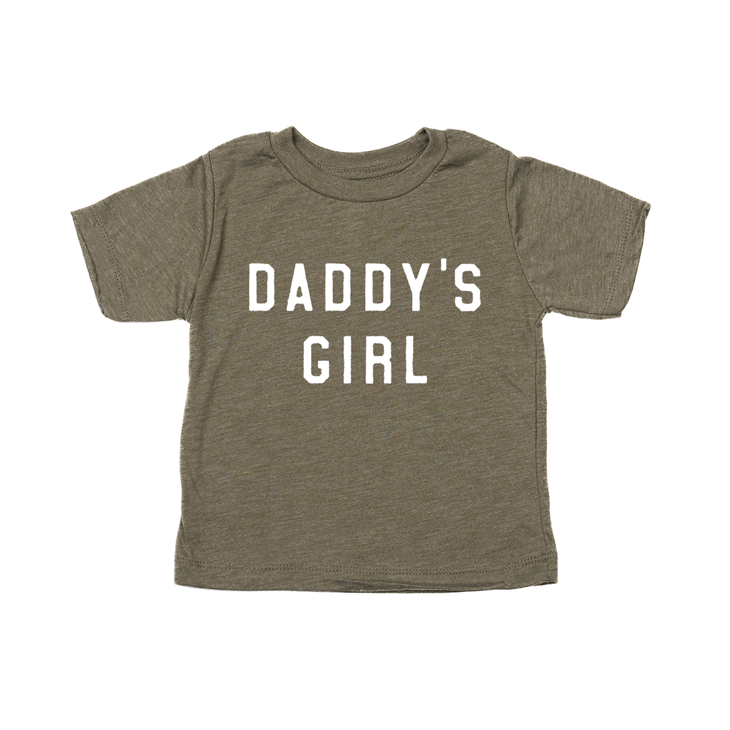 Daddy's Girl (White) - Kids Tee (Olive)