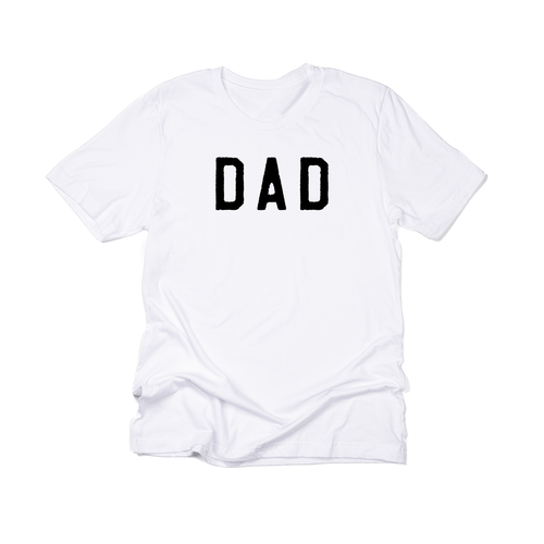 Dad (Rough, Black) - Tee (White)