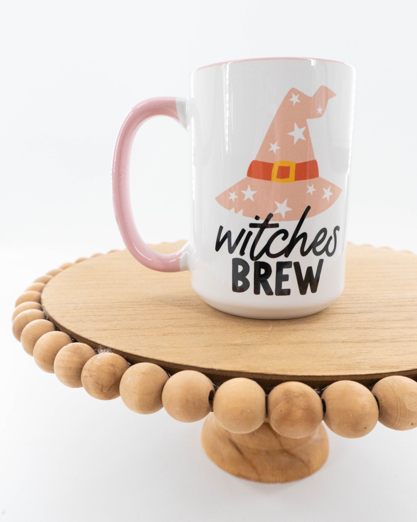 Witches Brew - Coffee Mug (Pink Handle & Inside)