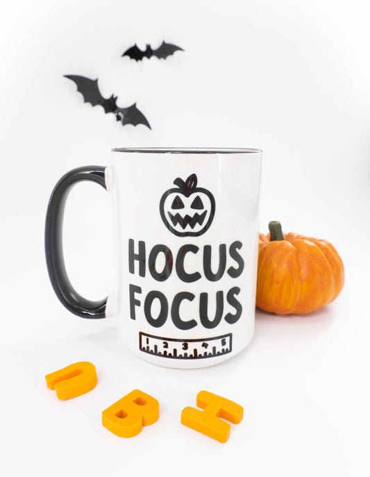 Hocus Focus - Coffee Mug (Black Handle & Rim)