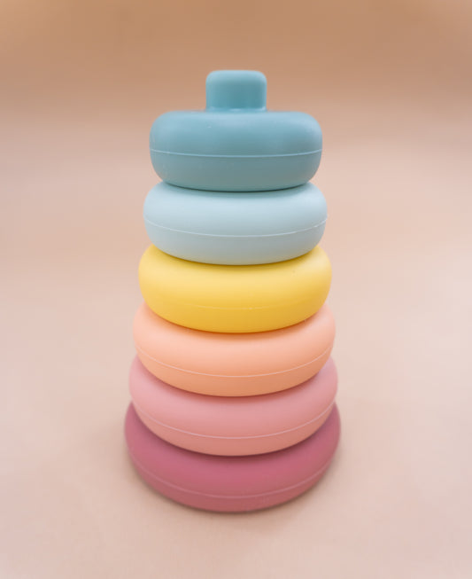 Silicone Stacking Toy & Teether - Sunset