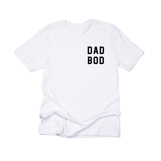 Dad Bod (Pocket, Black) - Tee (White)