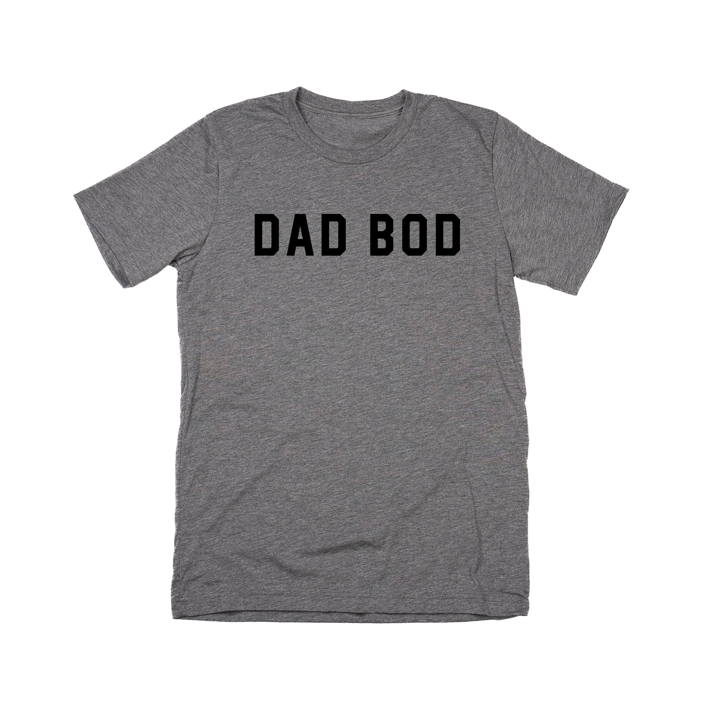 Dad Bod (Across Front, Black) - Tee (Gray)