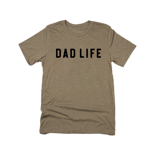 Dad Life (Black) - Tee (Olive)
