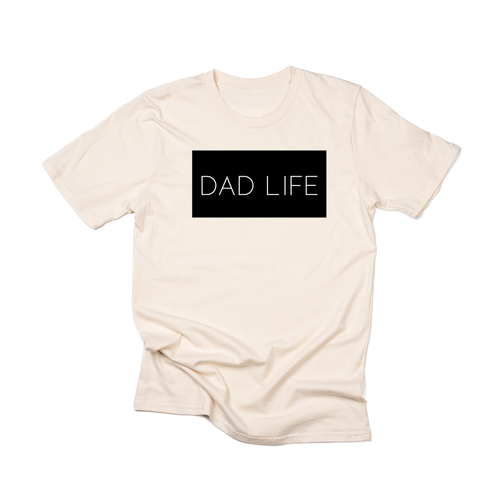 Dad Life (Boxed Collection, Black Box/White Text) - Tee (Natural)