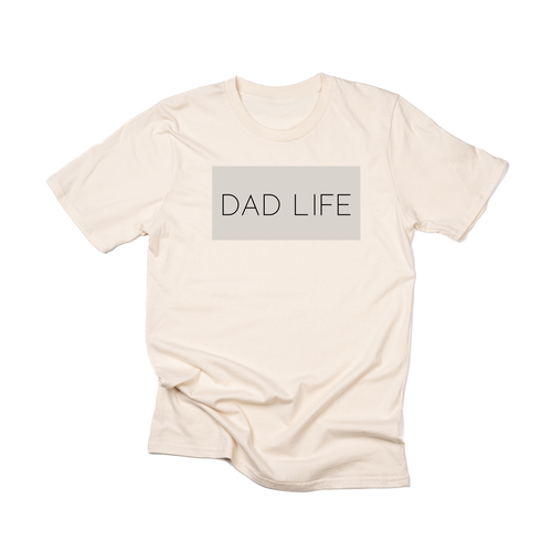Dad Life (Boxed Collection, Stone Box/Black Text) - Tee (Natural)