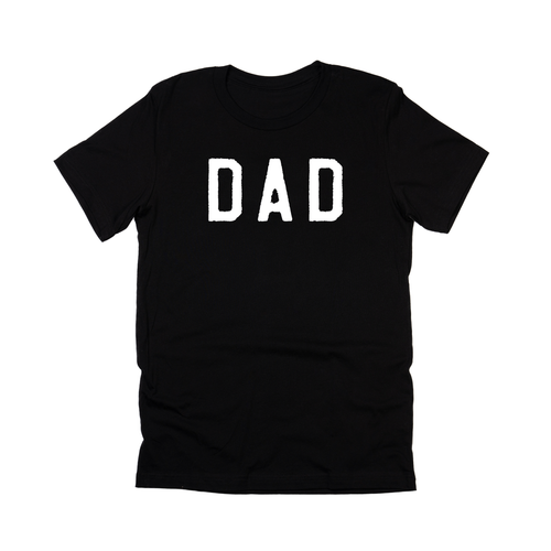 Dad (Rough, White) - Tee (Black)