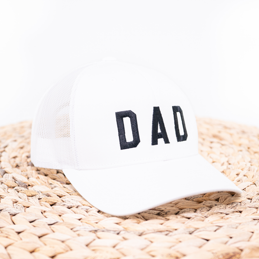Dad (Black) - Trucker Hat (White)