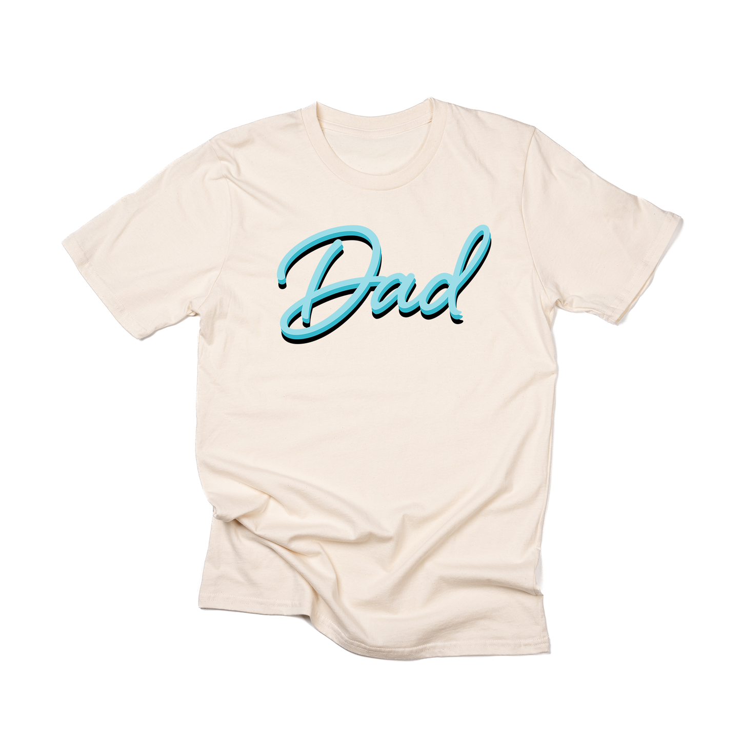 Dad (90's Inspired, Blue) - Tee (Natural)