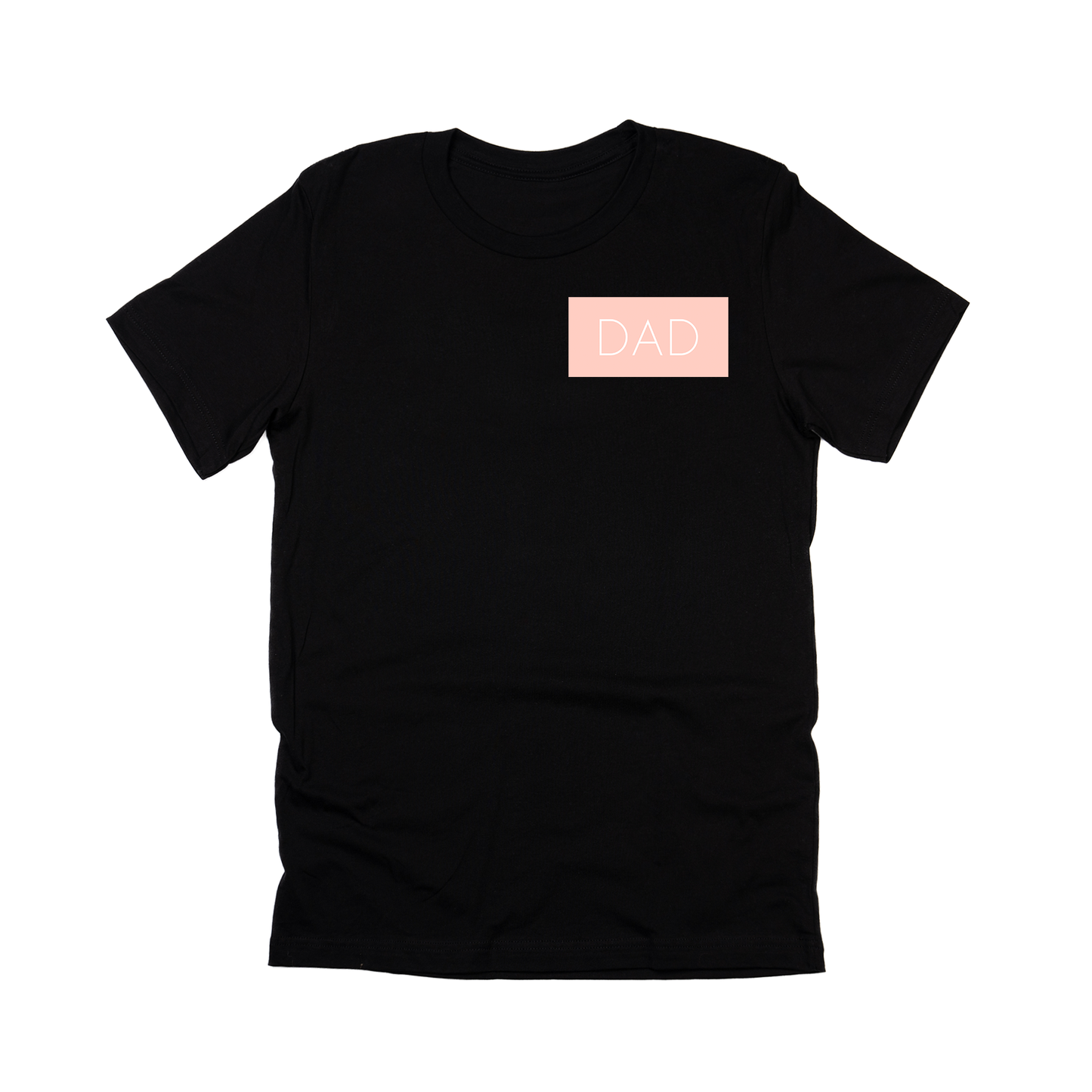 Dad (Boxed Collection, Pocket, Ballerina Pink Box/White Text) - Tee (Black)