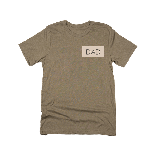 Dad (Boxed Collection, Pocket, Stone Box/Black Text) - Tee (Olive)