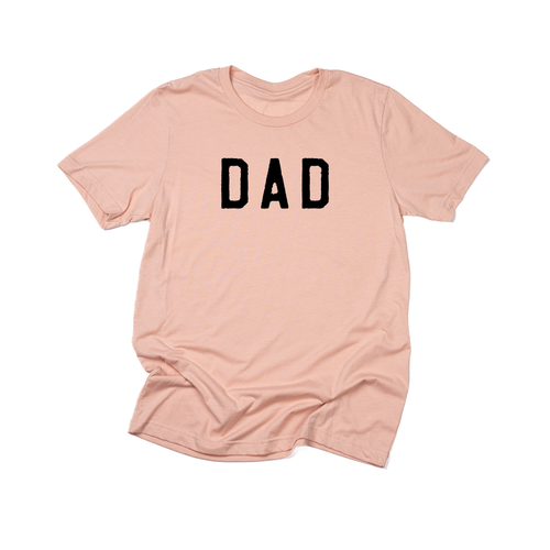 Dad (Rough, Black) - Tee (Peach)