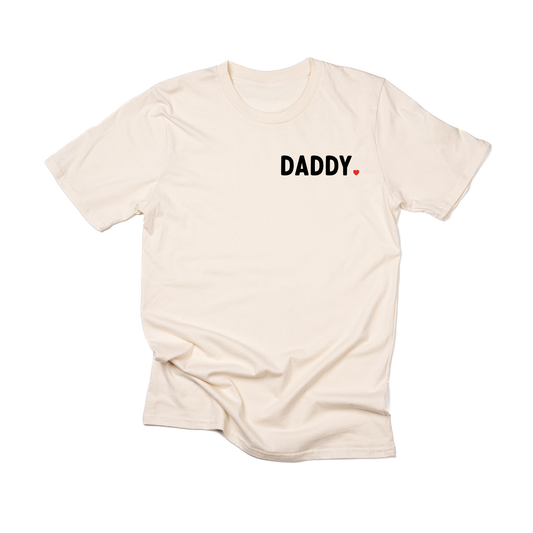Daddy ❤️ (Pocket) - Tee (Natural)