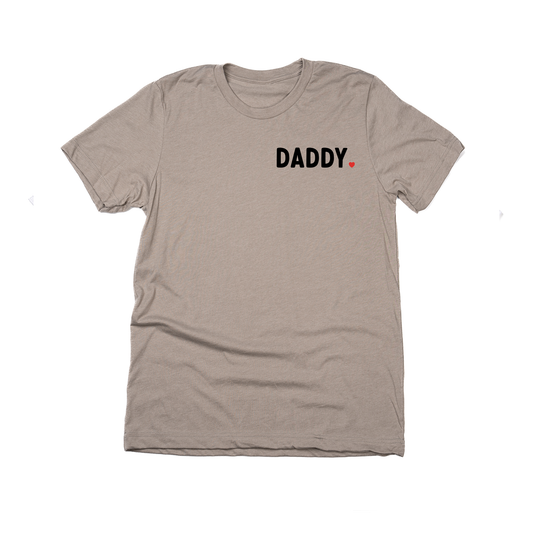 Daddy ❤️ (Pocket) - Tee (Pale Moss)