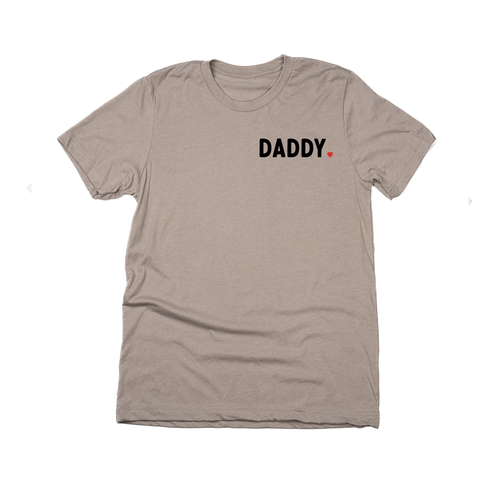 Daddy ❤️ (Pocket) - Tee (Pale Moss)