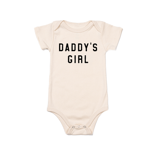 Daddy's Girl (Black) - Bodysuit (Natural, Short Sleeve)