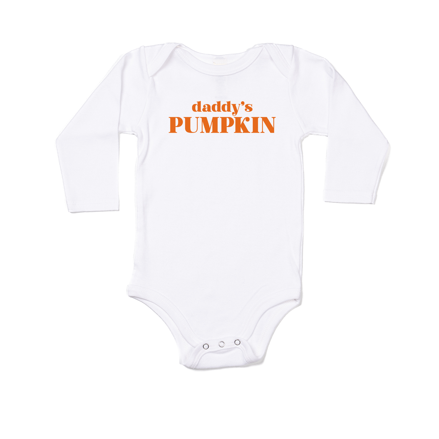 Daddy's Pumpkin - Bodysuit (White, Long Sleeve)