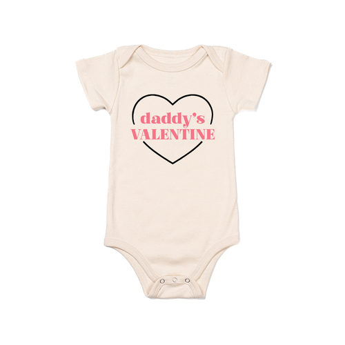 Daddy's Valentine - Bodysuit (Natural, Short Sleeve)