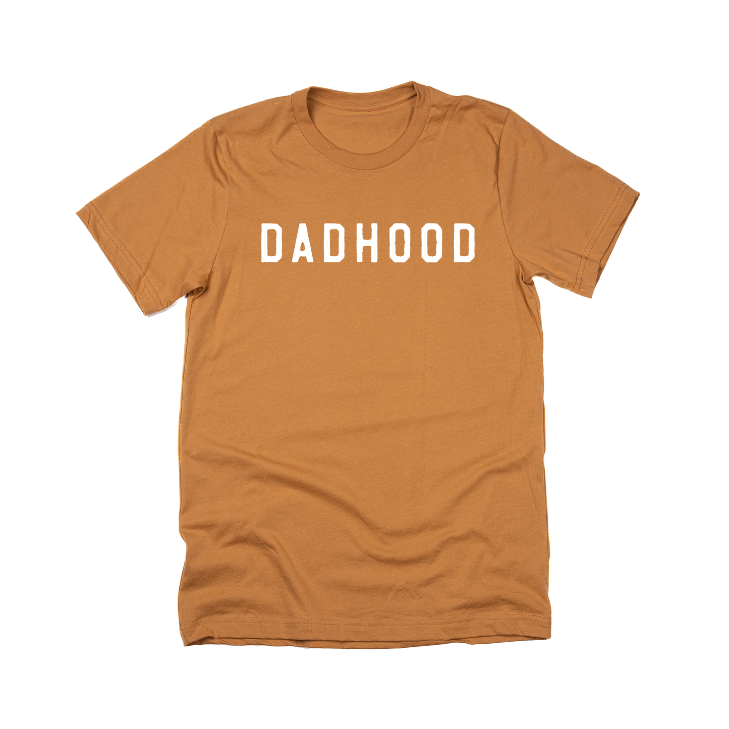 Dadhood (Rough,  White) - Tee (Camel)
