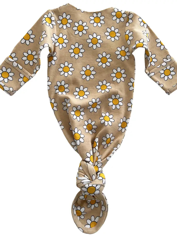 Daisy Pop Biscotti - Organic Kimono Knot Gown