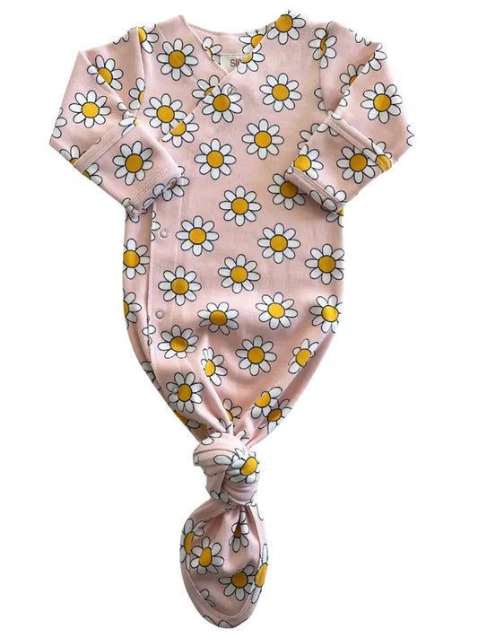 Daisy Pop Taffy - Organic Kimono Knot Gown