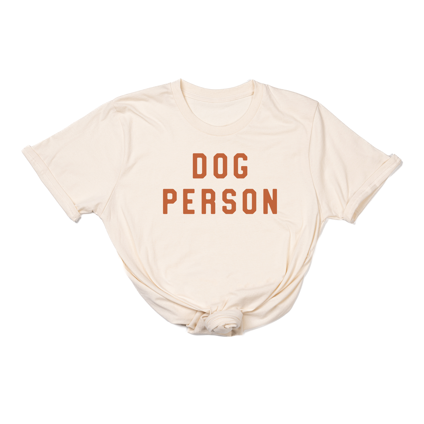 Dog Person (Rust) - Tee (Natural)