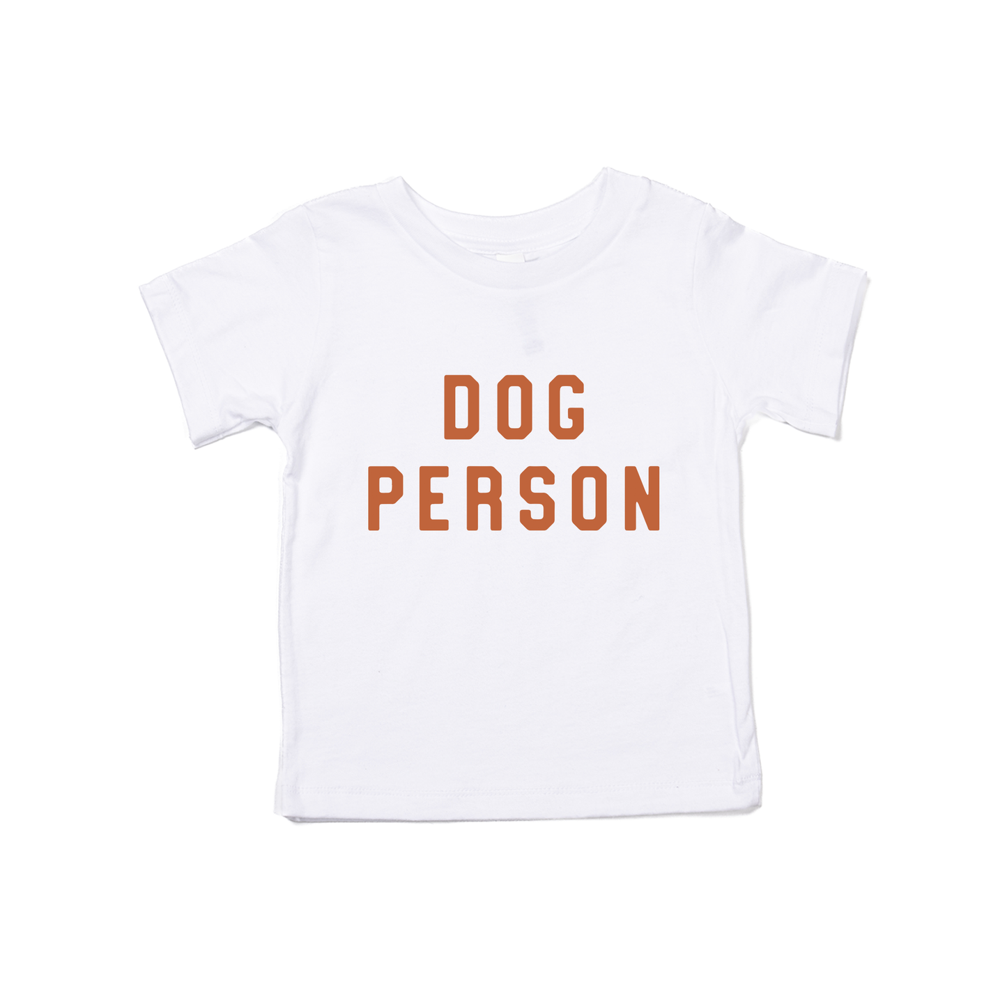 Dog Person (Rust) - Kids Tee (White)