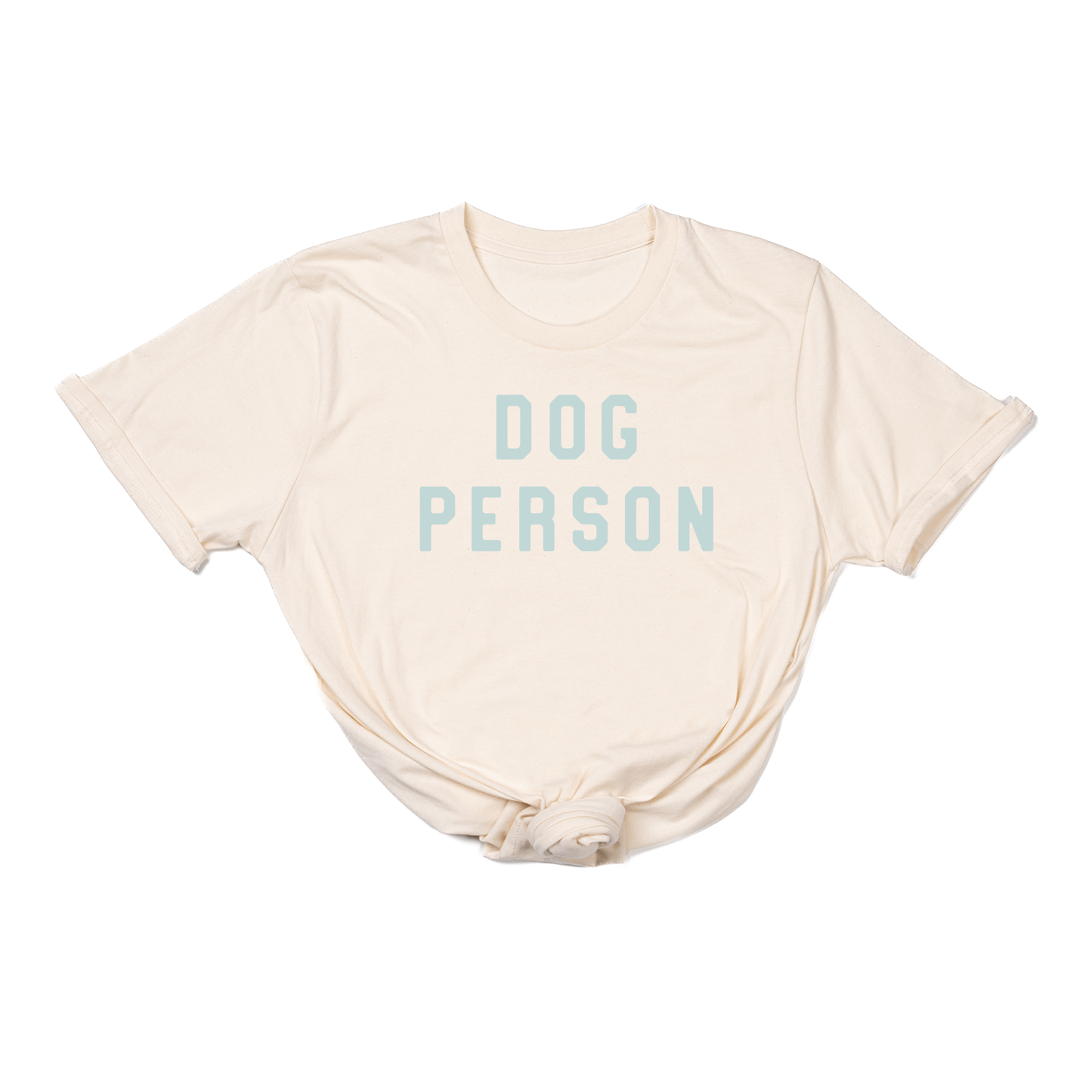 Dog Person (Sky) - Tee (Natural)