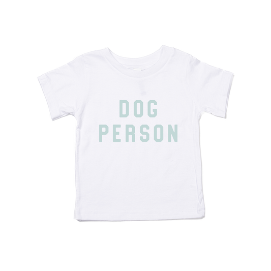 Dog Person (Sky) - Kids Tee (White)