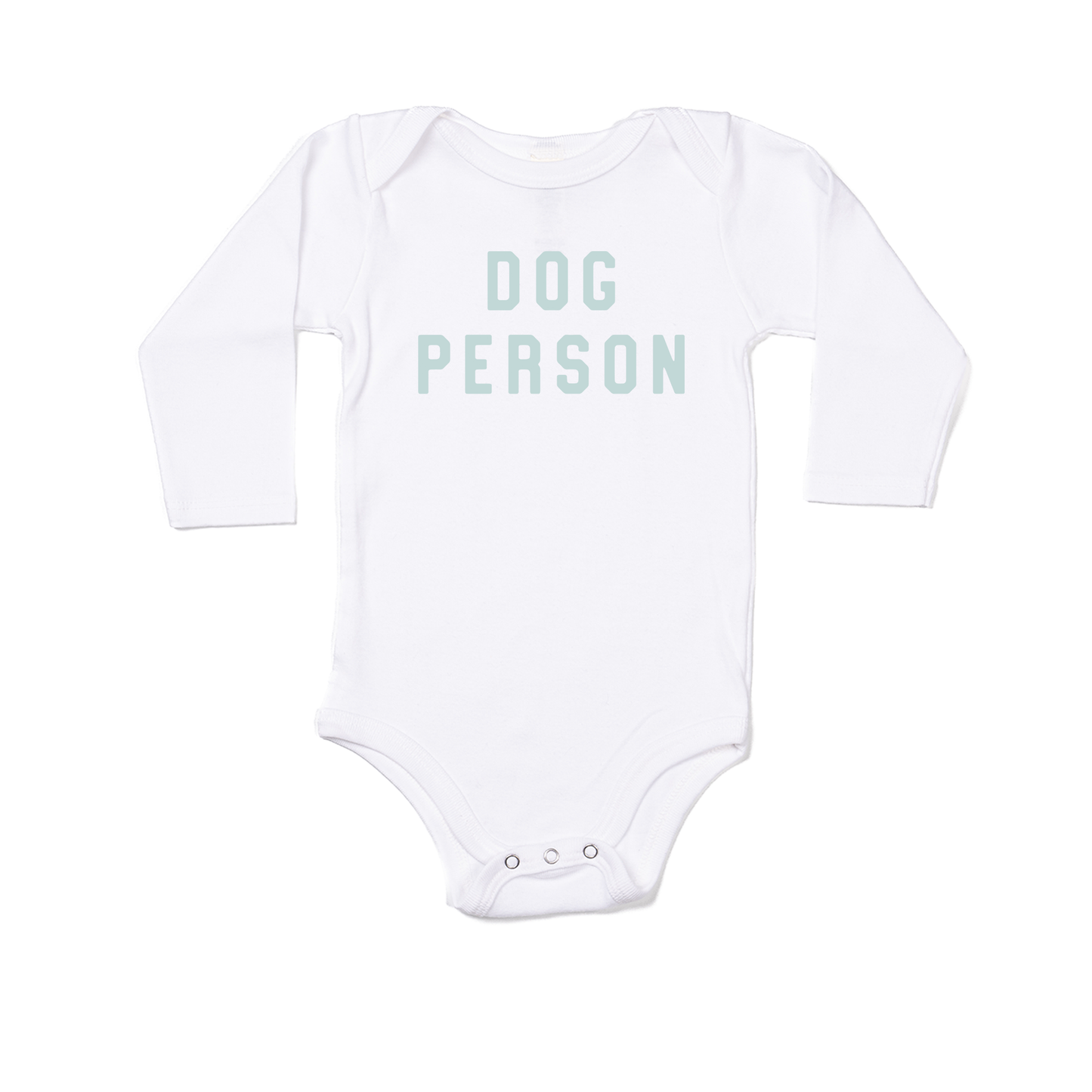 Dog Person (Sky) - Bodysuit (White, Long Sleeve)