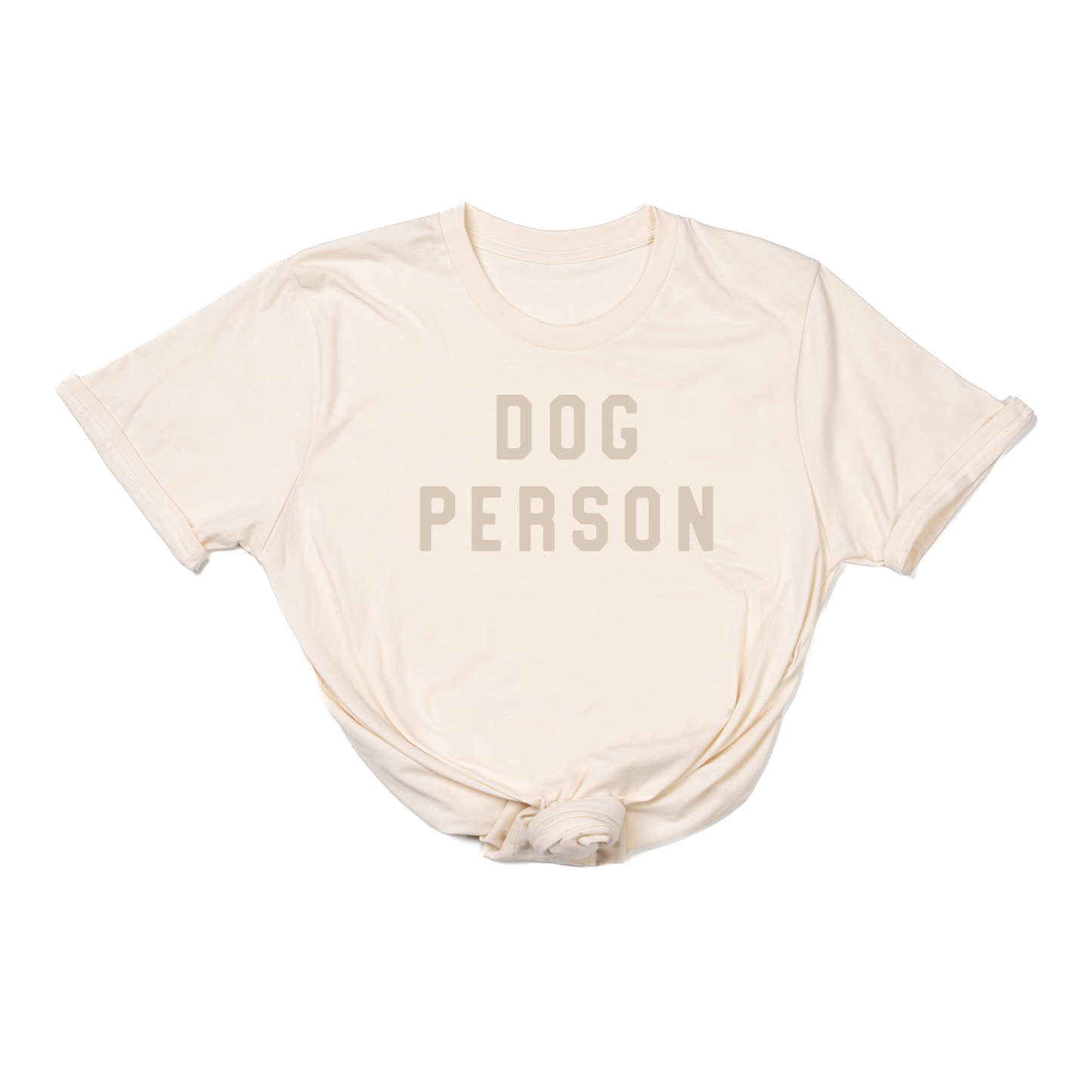 Dog Person (Stone) - Tee (Natural)