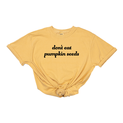 Don't Eat Pumpkin Seeds Tee - Tee (Vintage Mustard, Short Sleeve)