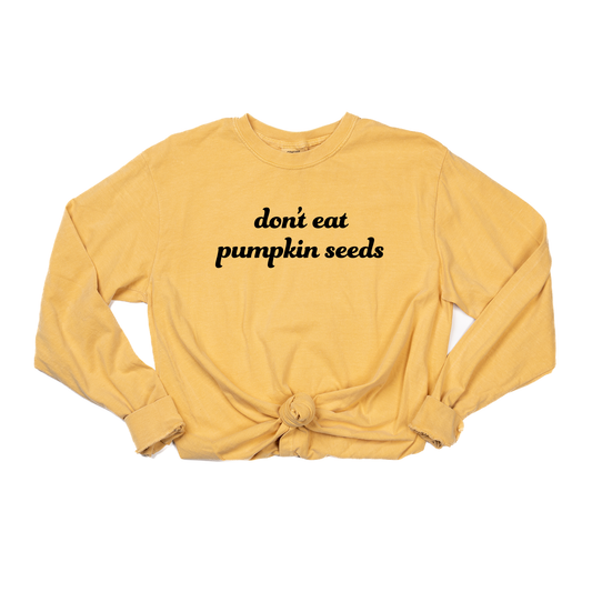 Don't Eat Pumpkin Seeds Tee - Tee (Vintage Mustard, Long Sleeve)
