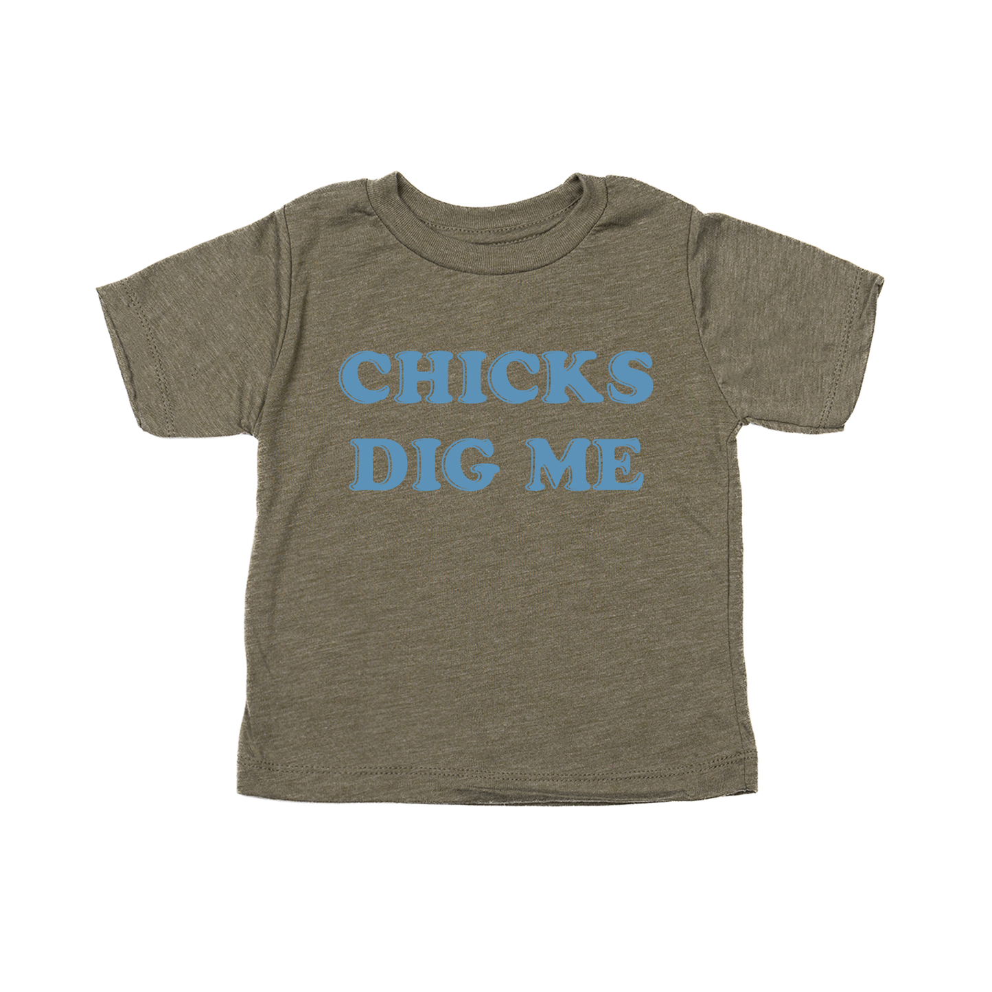 Chicks Dig Me - Kids Tee (Olive)