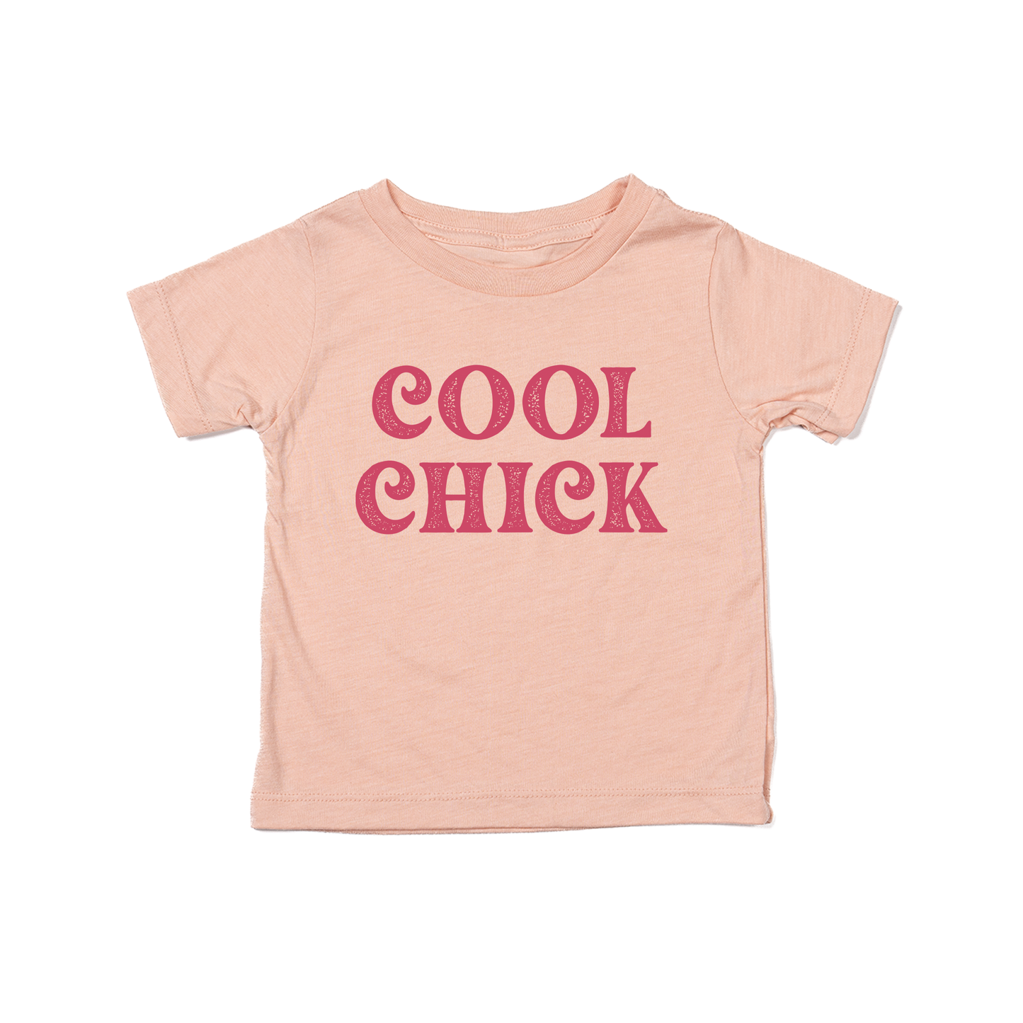 Cool Chick - Kids Tee (Peach)