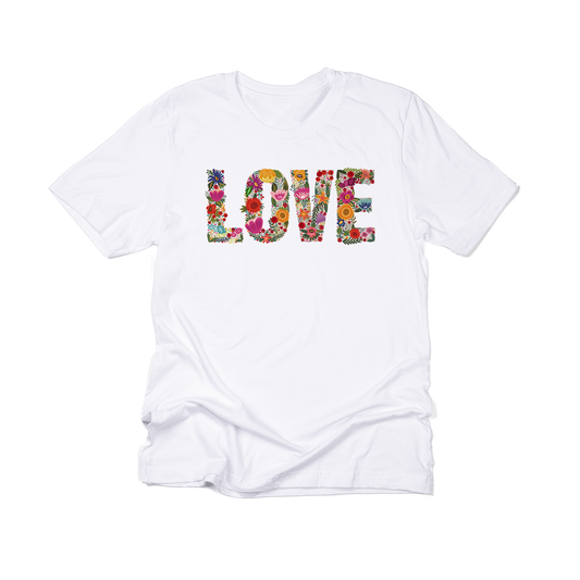LOVE (Spring Floral) - Tee (White)