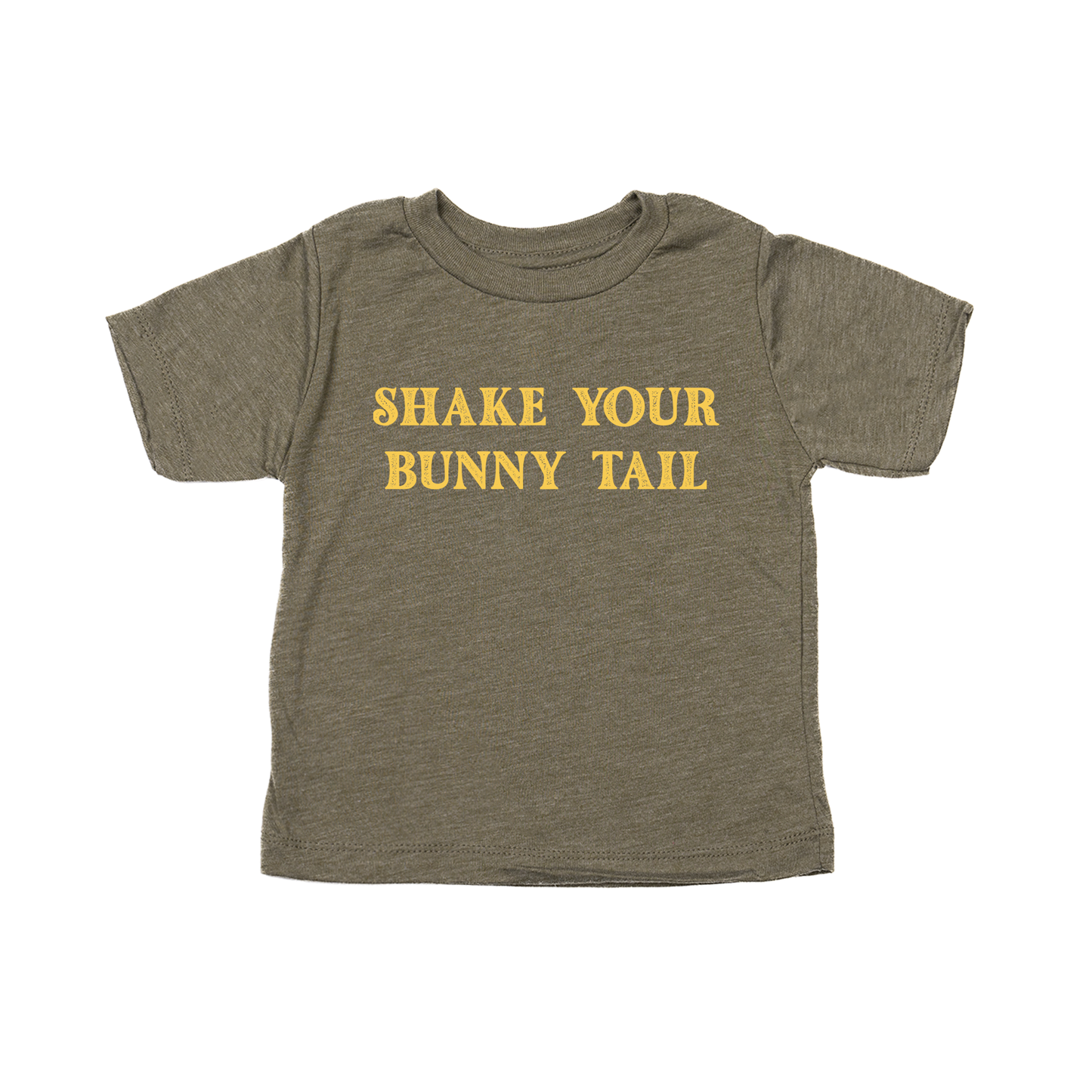 Shake Your Bunny Tail - Kids Tee (Olive)