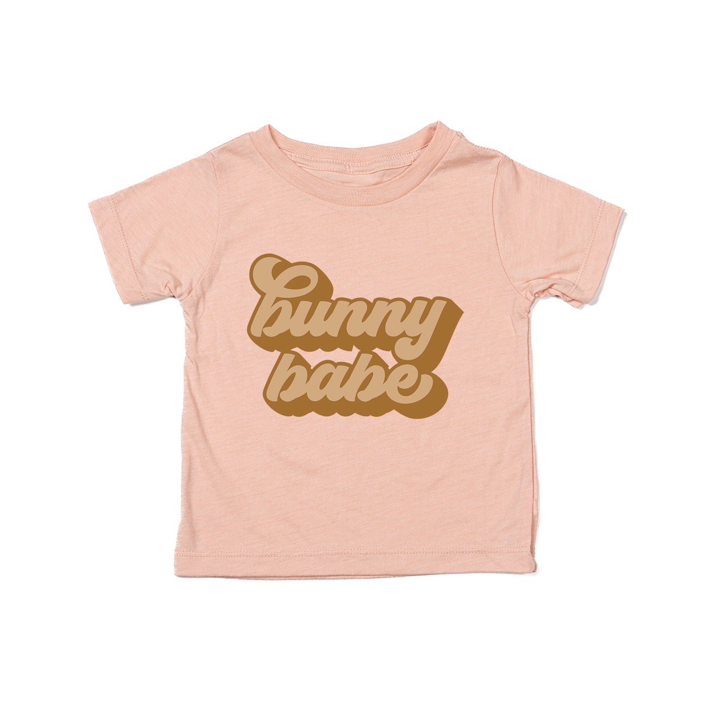 Bunny Babe (Retro) - Kids Tee (Peach)