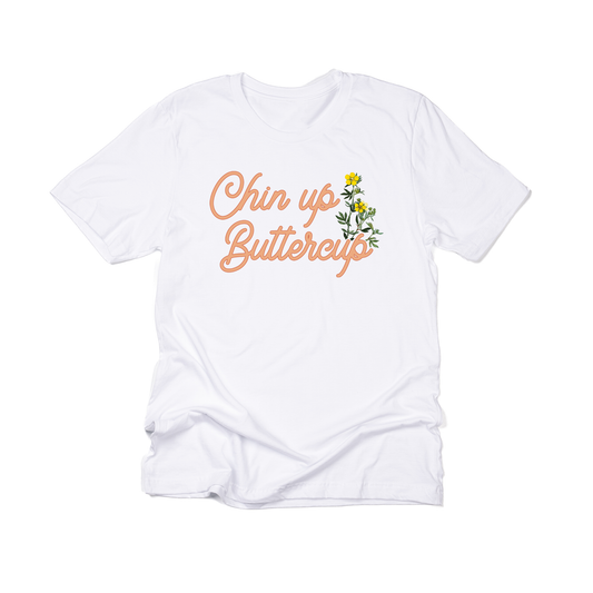 Chin Up Buttercup - Tee (White)