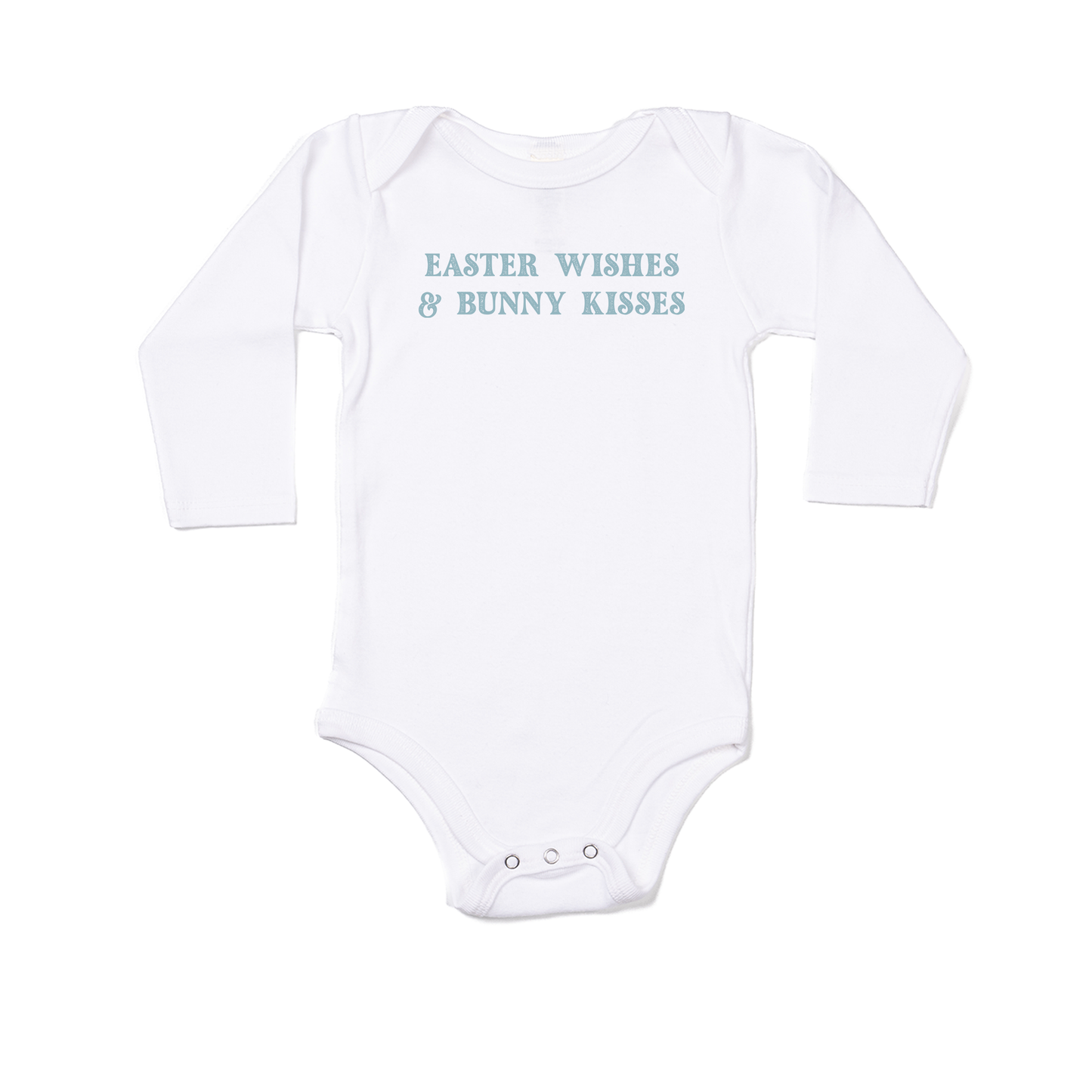 Easter Wishes & Bunny Kisses - Bodysuit (White, Long Sleeve)