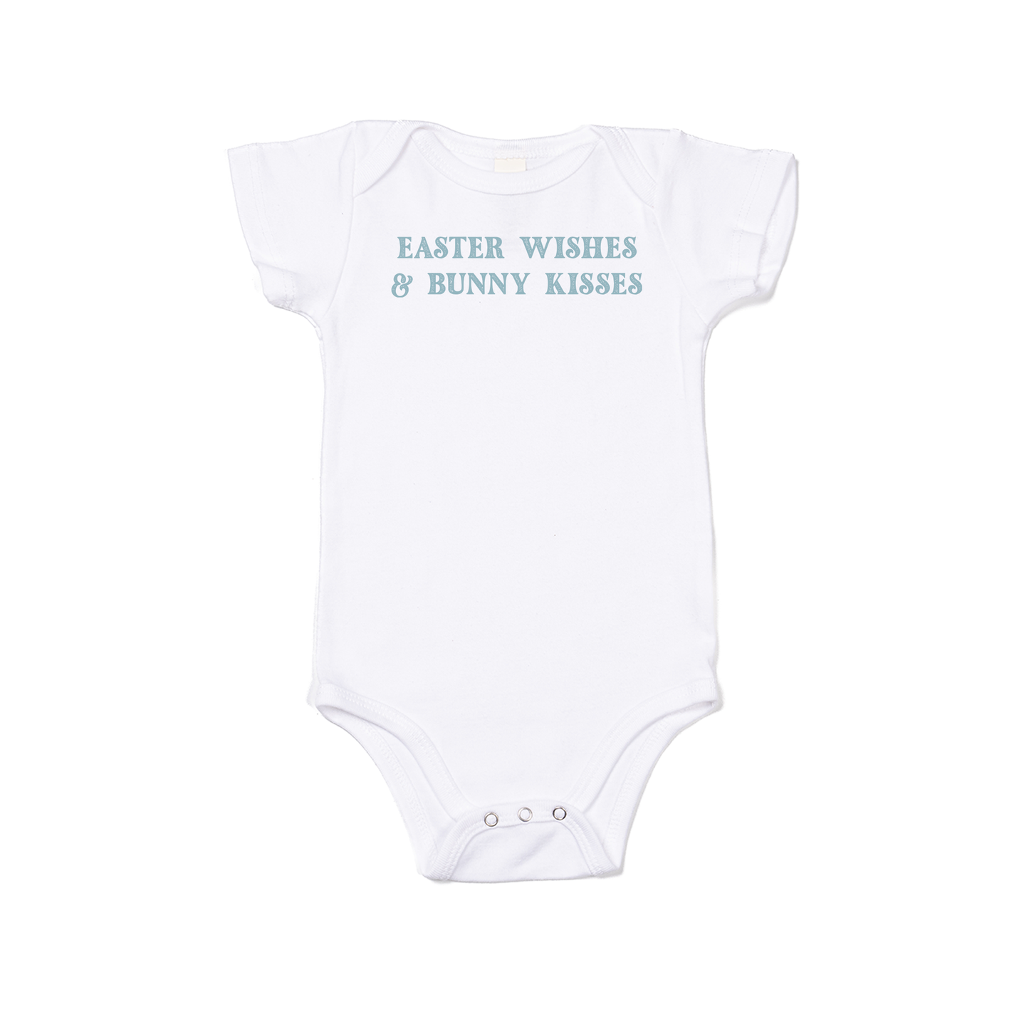 Easter Wishes & Bunny Kisses - Bodysuit (White, Short Sleeve)