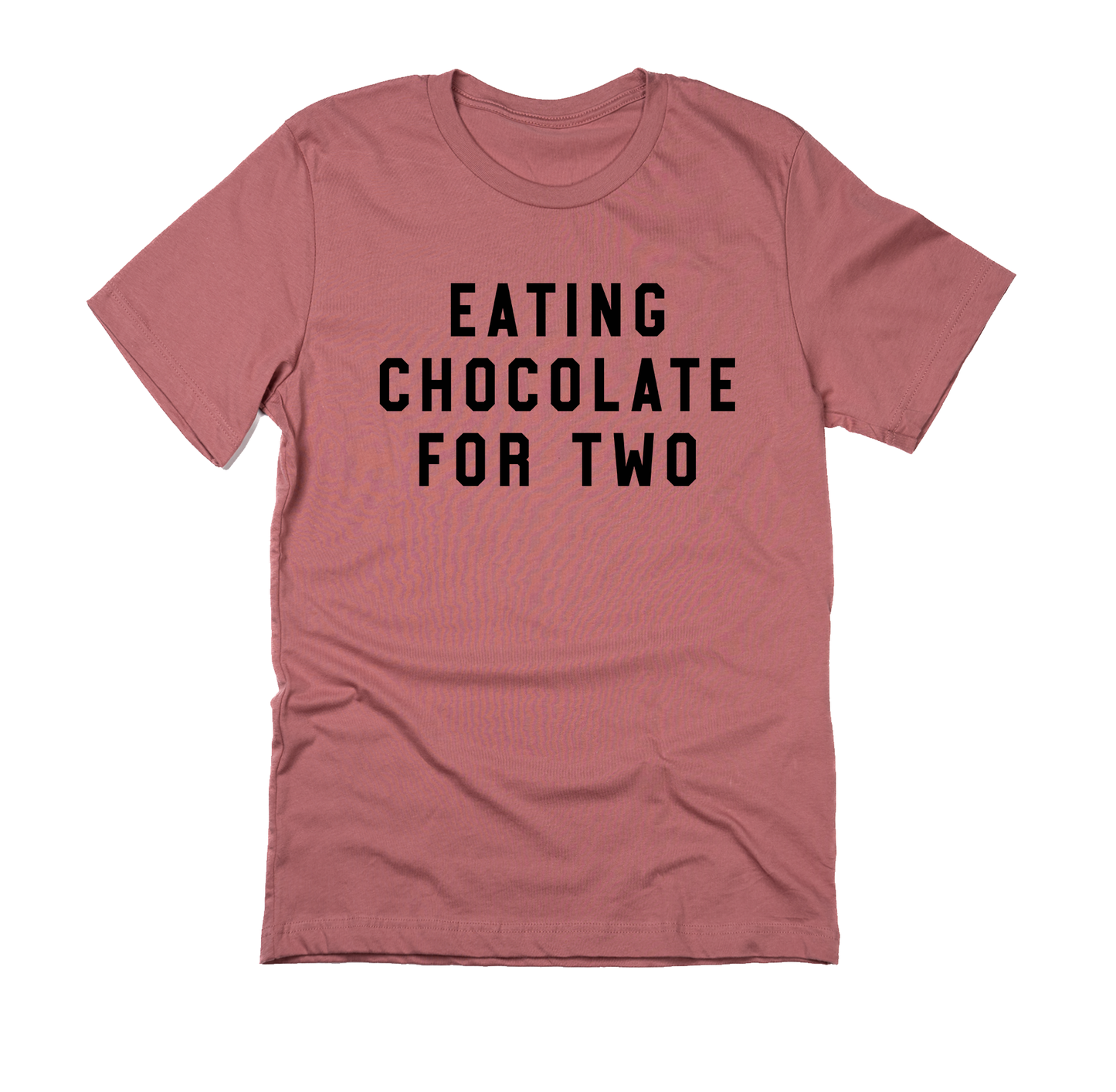 Eating Chocolate for Two (Black) - Tee (Mauve)