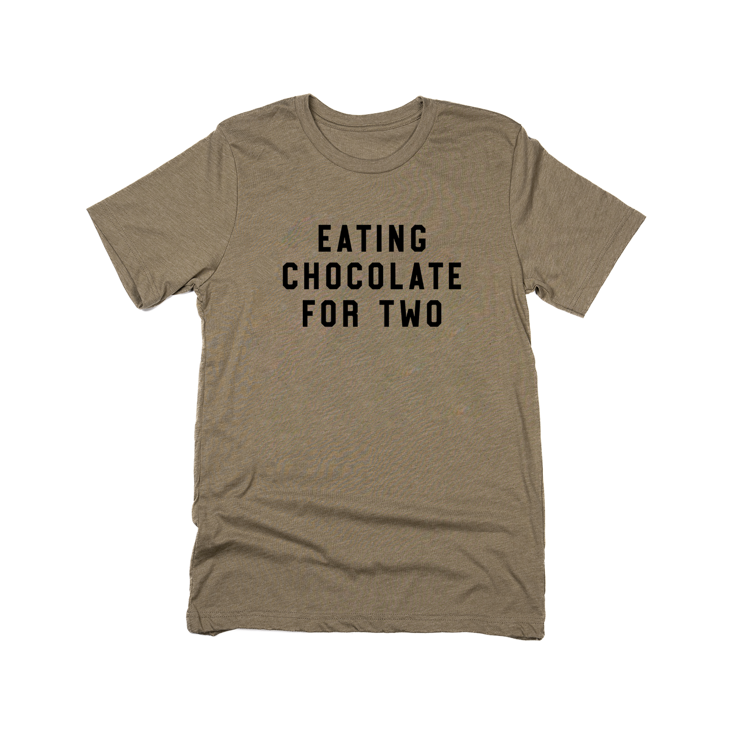 Eating Chocolate for Two (Black) - Tee (Olive)