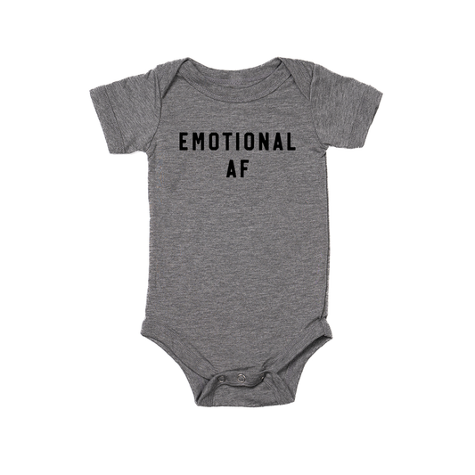 Emotional AF - Bodysuit (Gray, Short Sleeve)