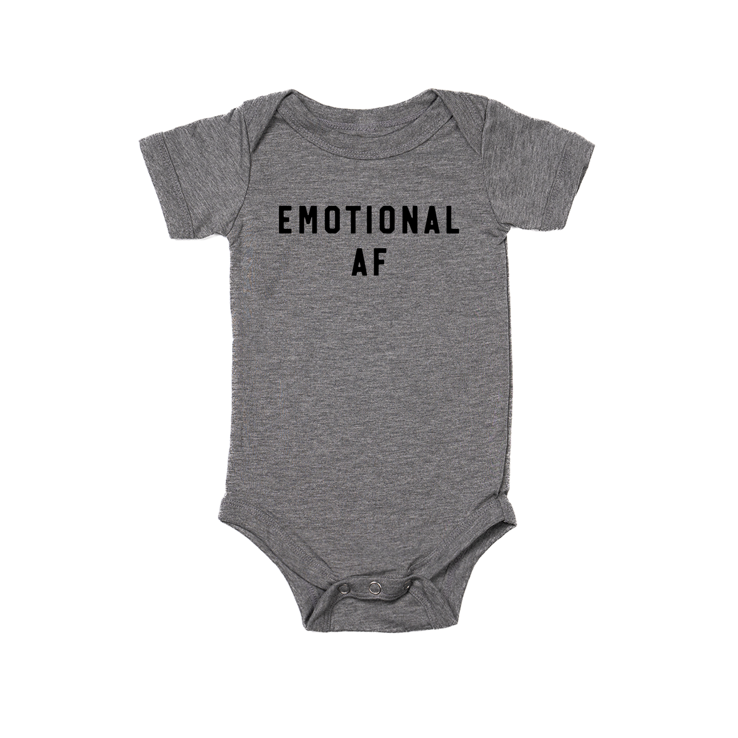 Emotional AF - Bodysuit (Gray, Short Sleeve)