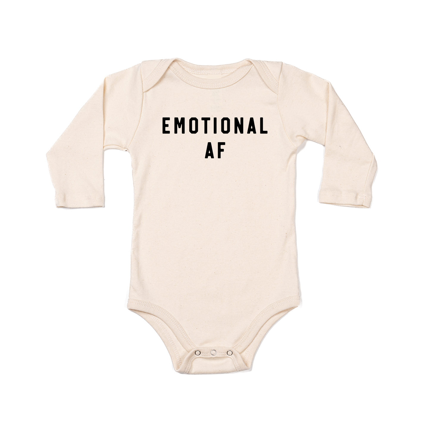 Emotional AF - Bodysuit (Natural, Long Sleeve)