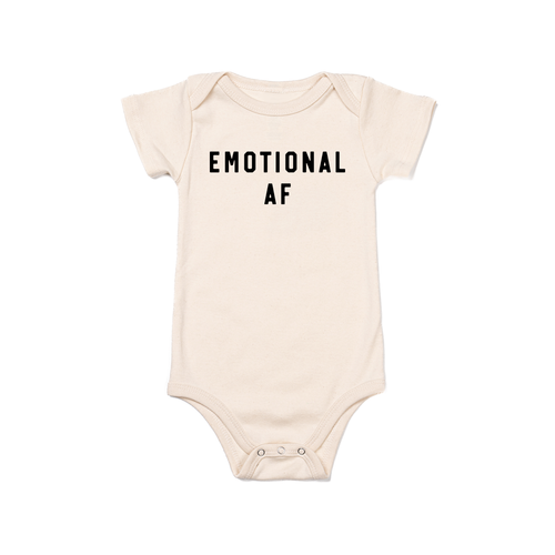 Emotional AF - Bodysuit (Natural, Short Sleeve)