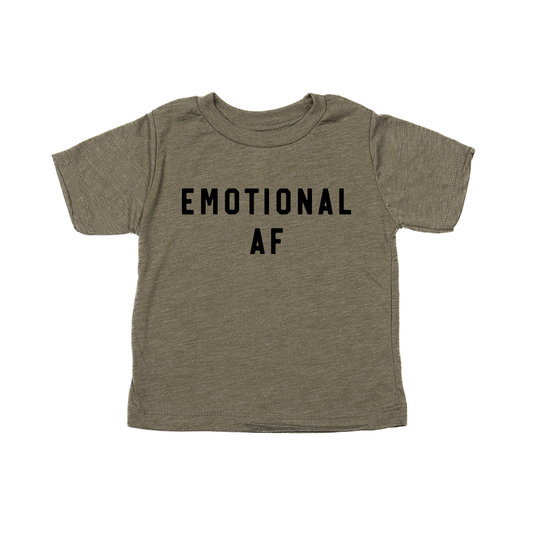 Emotional AF - Kids Tee (Olive)