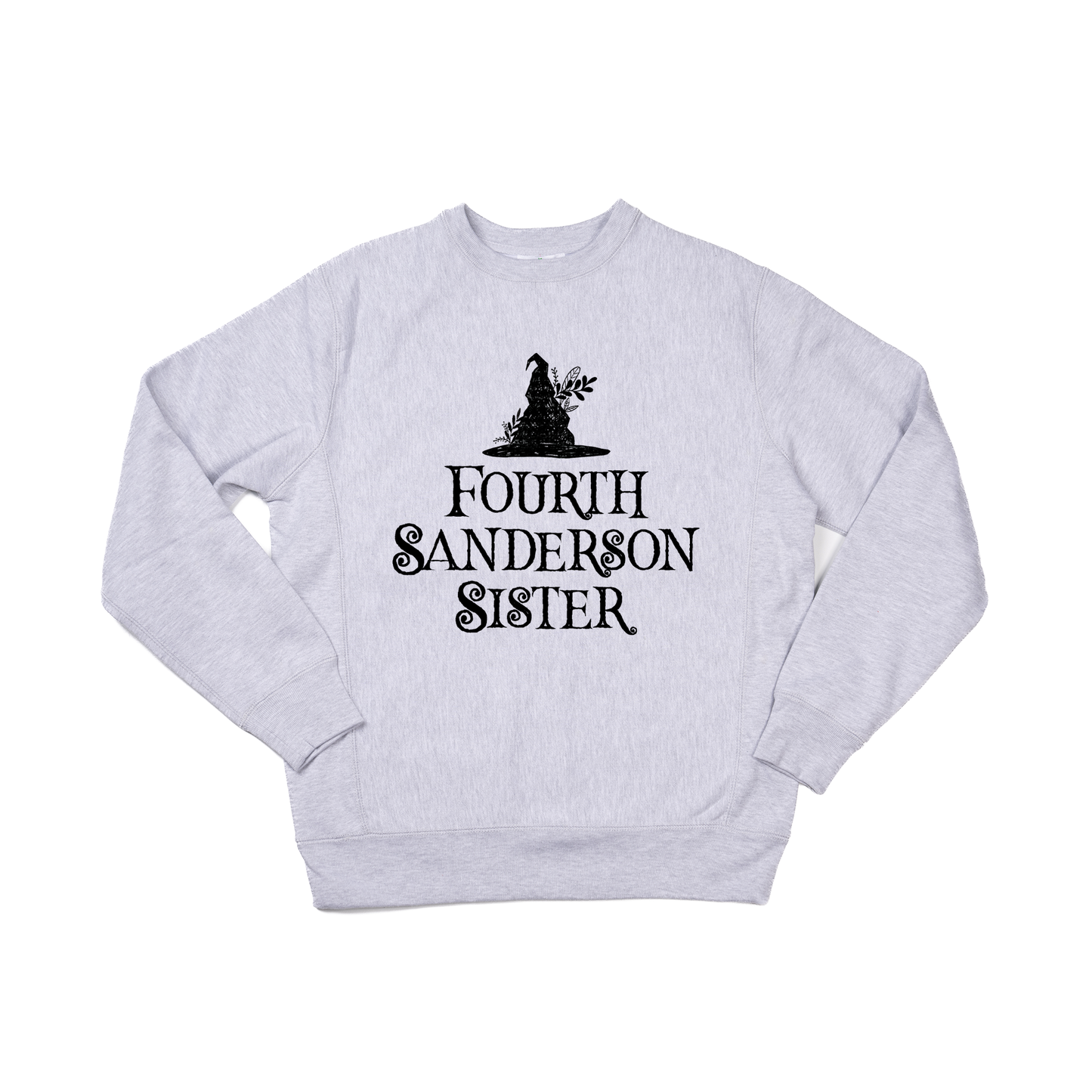 Fourth Sanderson Sister (Black) - Heavyweight Sweatshirt (Heather Gray)