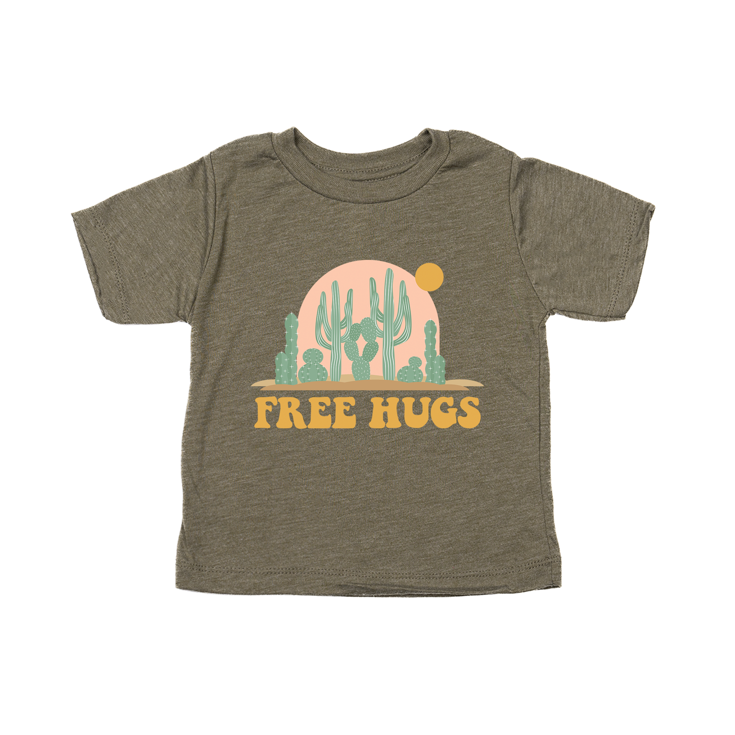 Free Hugs - Kids Tee (Olive)